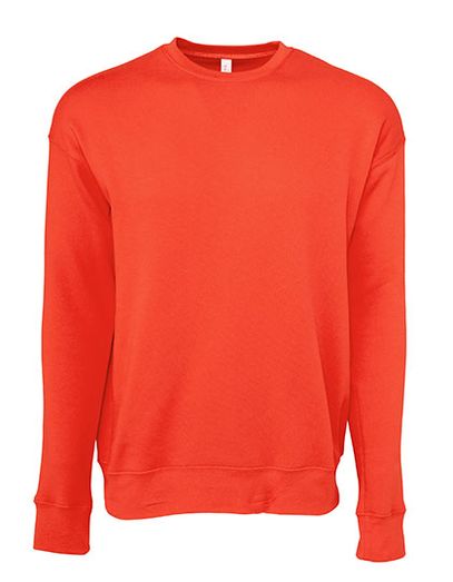 Unisex Sponge Fleece Drop Shoulder Sweatshirt - Poppy