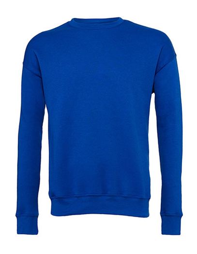 Unisex Sponge Fleece Drop Shoulder Sweatshirt - True Royal