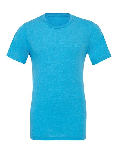 Unisex Triblend Crew Neck T-Shirt - Aqua Triblend (Heather)