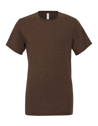 Unisex Triblend Crew Neck T-Shirt - Brown Triblend (Heather)