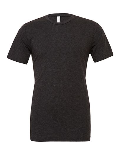 Unisex Triblend Crew Neck T-Shirt - Charcoal-Black Triblend (Heather)