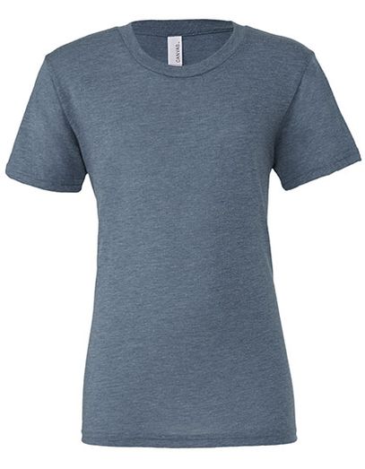 Unisex Triblend Crew Neck T-Shirt - Denim Triblend (Heather)