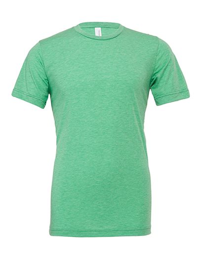 Unisex Triblend Crew Neck T-Shirt - Green Triblend (Heather)