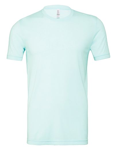 Unisex Triblend Crew Neck T-Shirt - Ice Blue Triblend (Heather)