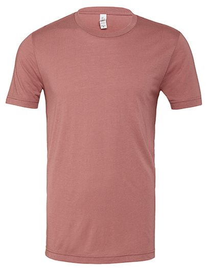 Unisex Triblend Crew Neck T-Shirt - Mauve Triblend (Heather)