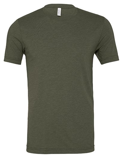 Unisex Triblend Crew Neck T-Shirt - Military Green Triblend