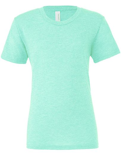 Unisex Triblend Crew Neck T-Shirt - Mint Triblend (Heather)