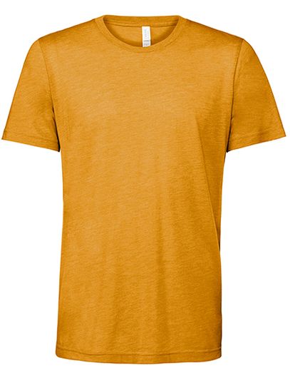 Unisex Triblend Crew Neck T-Shirt - Mustard Triblend