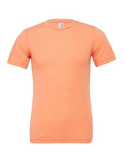 Unisex Triblend Crew Neck T-Shirt - Orange Triblend (Heather)