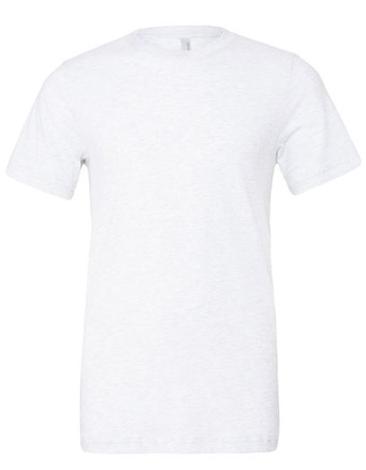 Unisex Triblend Crew Neck T-Shirt - Solid White Triblend