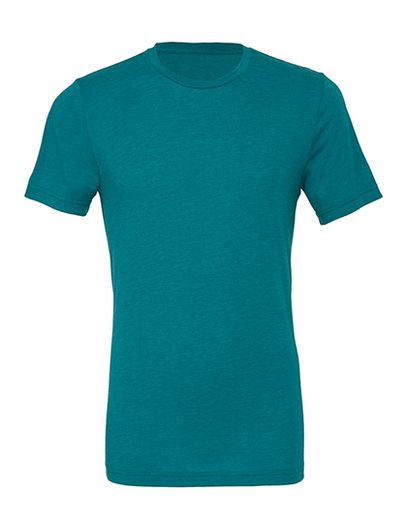 Unisex Triblend Crew Neck T-Shirt - Teal Triblend (Heather)