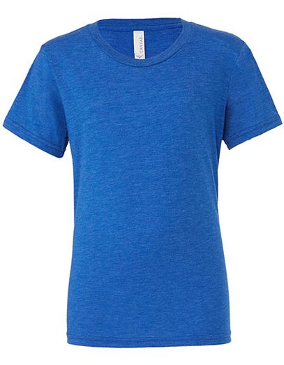 Unisex Triblend Crew Neck T-Shirt - True Royal Triblend (Heather)