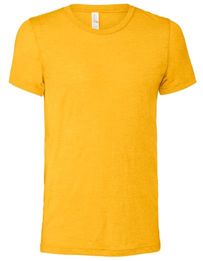 Unisex Triblend Crew Neck T-Shirt - Yellow Gold Triblend (Heather)