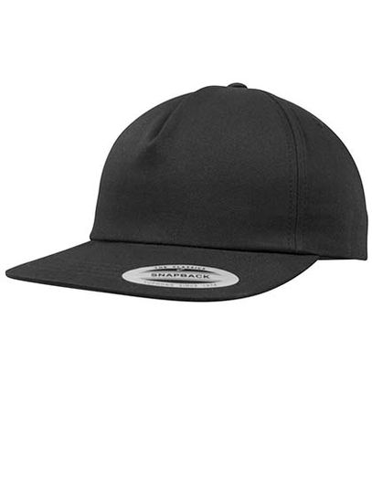 Unstructured 5 - Panel Snapback - Black