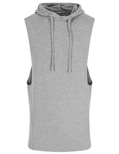 Urban Sleeveless Muscle Hoodie - Sports Grey