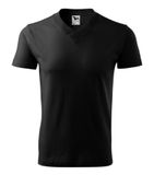 V-neck - Tričko unisex - čierna