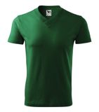 V-neck - Tričko unisex - fľaškovozelená