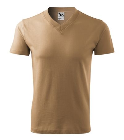 V-neck - Tričko unisex - piesková