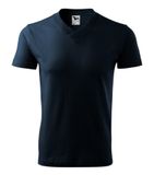 V-neck - Tričko unisex - tmavomodrá