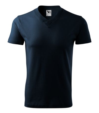 V-neck - Tričko unisex - tmavomodrá