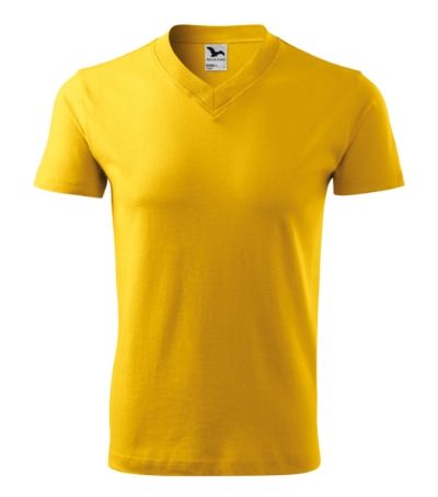 V-neck - Tričko unisex - žltá