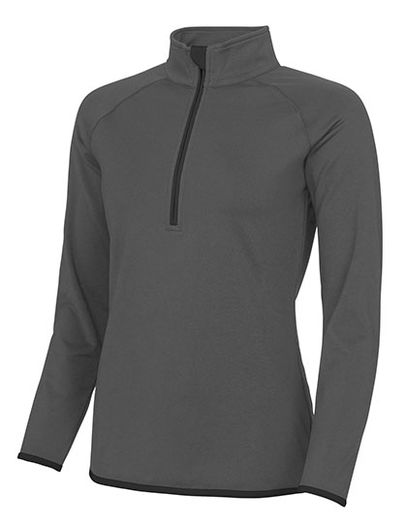 Women´s Cool 1/2 Zip Sweat - Charcoal (Solid)