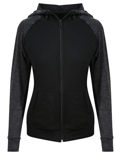 Women´s Cool Contrast Zoodie - Black