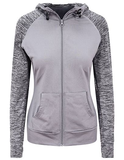 Women´s Cool Contrast Zoodie - Grey