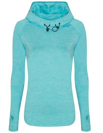 Women´s Cool Cowl Neck Top - Ocean Melange