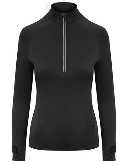 Women´s Cool-Flex 1/2 Zip Top - Jet Black