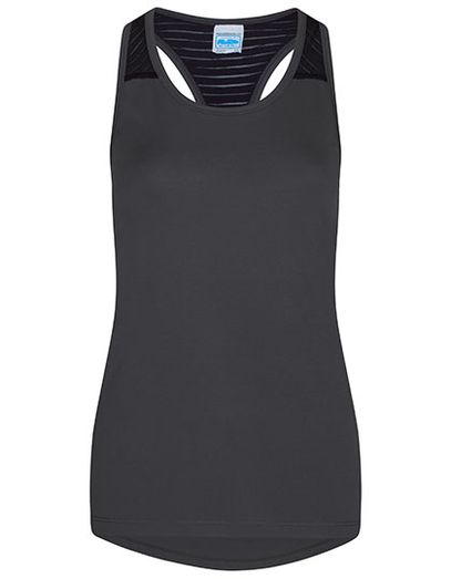 Women´s Cool Smooth Workout Vest - Charcoal (Solid)