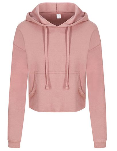 Women´s Cropped Hoodie - Dusty Pink