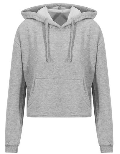 Women´s Cropped Hoodie - Heather Grey