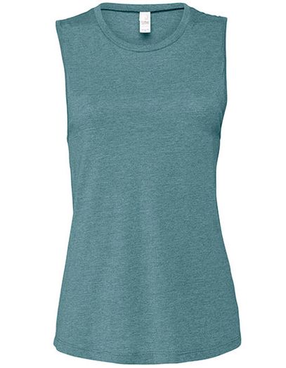 Women´s Jersey Muscle Tank - Heather Deep Teal