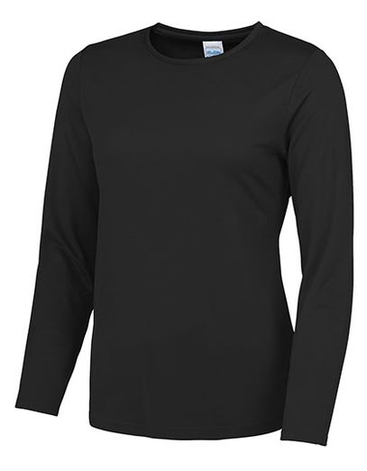 Women´s Long Sleeve Cool T - Jet Black