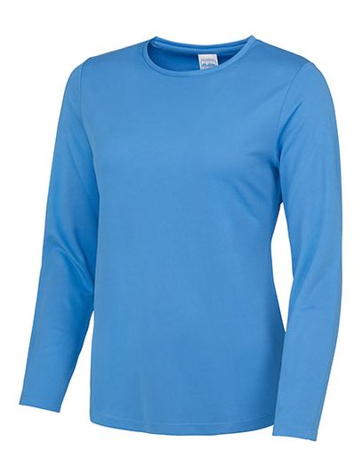 Women´s Long Sleeve Cool T - Sapphire Blue