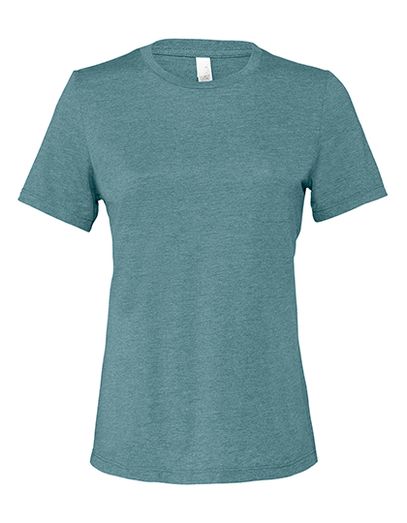 Women´s Relaxed CVC Short Sleeve Tee - Heather Deep Teal