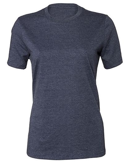 Women´s Relaxed CVC Short Sleeve Tee - Heather Navy