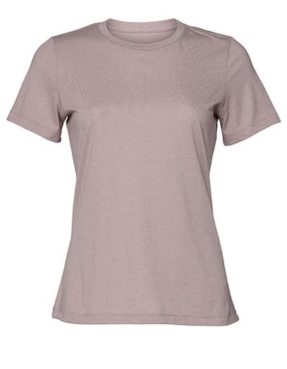 Women´s Relaxed CVC Short Sleeve Tee - Heather Pink Gravel