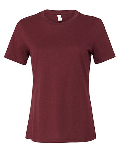 Women´s Relaxed Jersey Short Sleeve Tee - Maroon