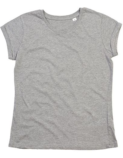 Women´s Roll Sleeve T - Heather Grey Melange