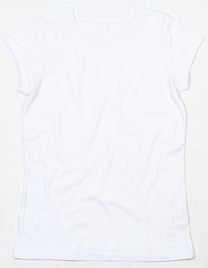 Women´s Roll Sleeve T - White