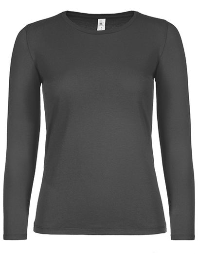 Women´s T-Shirt #E150 Long Sleeve - Bear Brown