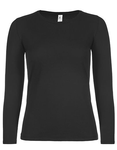 Women´s T-Shirt #E150 Long Sleeve - Black