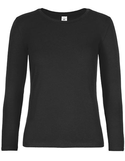 Women´s T-Shirt #E190 Long Sleeve - Black