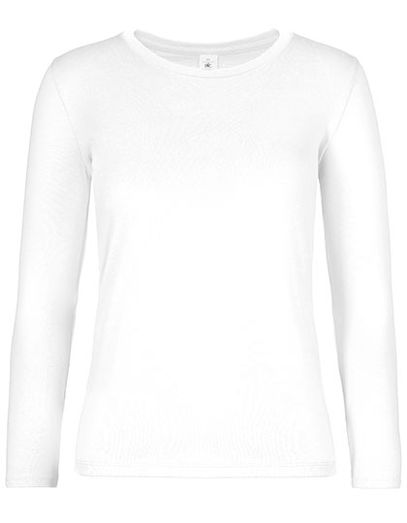 Women´s T-Shirt #E190 Long Sleeve - White