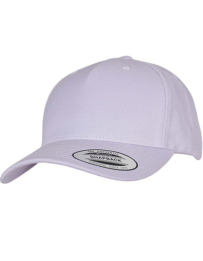 YP Classics 5 - Panel Premium Curved Visor Snapback Cap - Light Purple